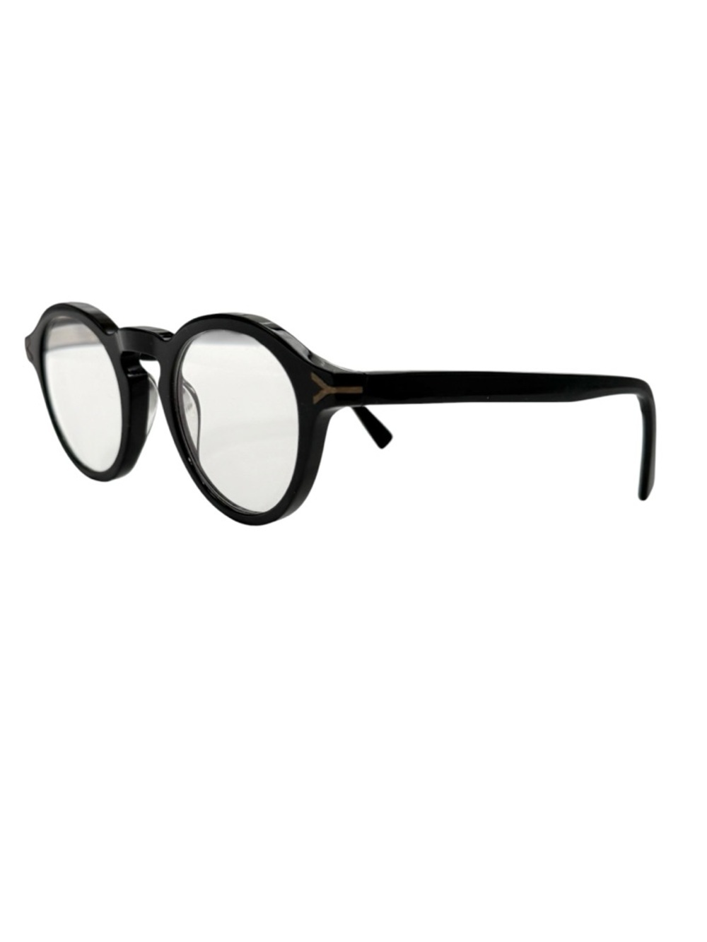 Yoovy elswick black prescription glasses handmade in Italy 48 23 143 03
